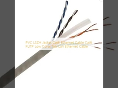 Do PVC LSZH do revestimento Cat6 baixa Corss conversa Lan Ethernet Cable do cabo ethernet Cat6 FUTP