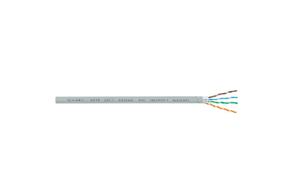 comprar o cabo ethernet Cat7 S-FTP 4 de 600MHz Cat7 emparelha a baixa interferência online manufacture